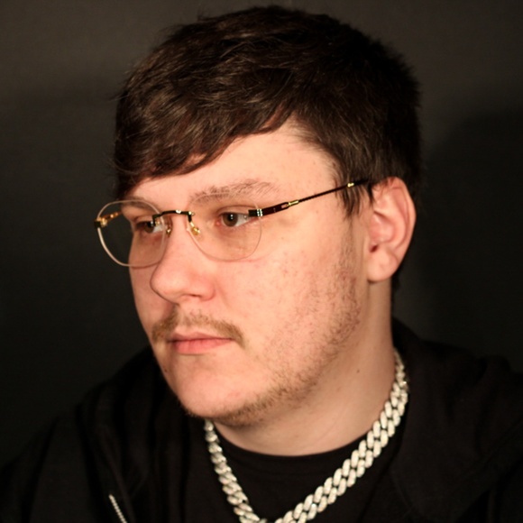 Men's Vintage Gold Frame Rimless Hip Hop Luxury Round Clear Lens Glasses - Picture 2 of 4